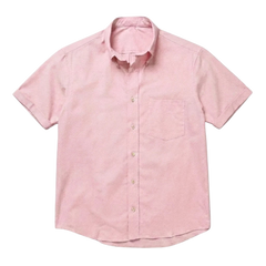 The Short Sleeve Atticus 160 in Blush Pop Indian Cotton
