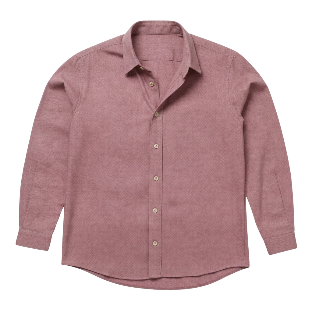 The Jack 160 in Rhubarb Pinpoint Oxford Cotton