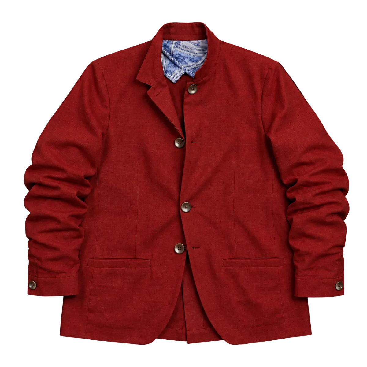 The Sammy 120 in Cranberry Red Cotton Flax