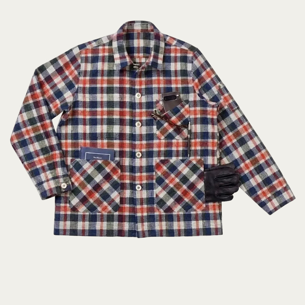 The Conrad 314 in Highland Crimson Khadi Cotton