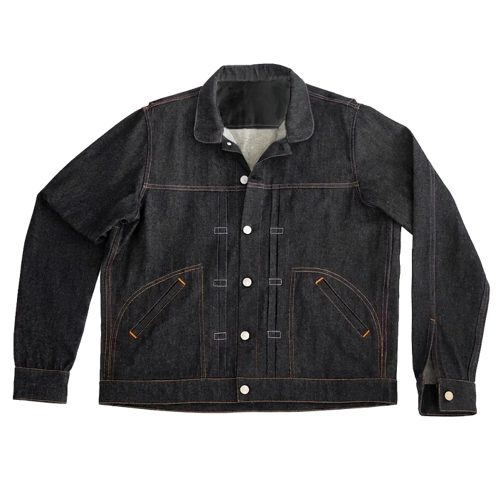 The Takumi Trucker Jacket 340 in Kuroai Cotton Denim