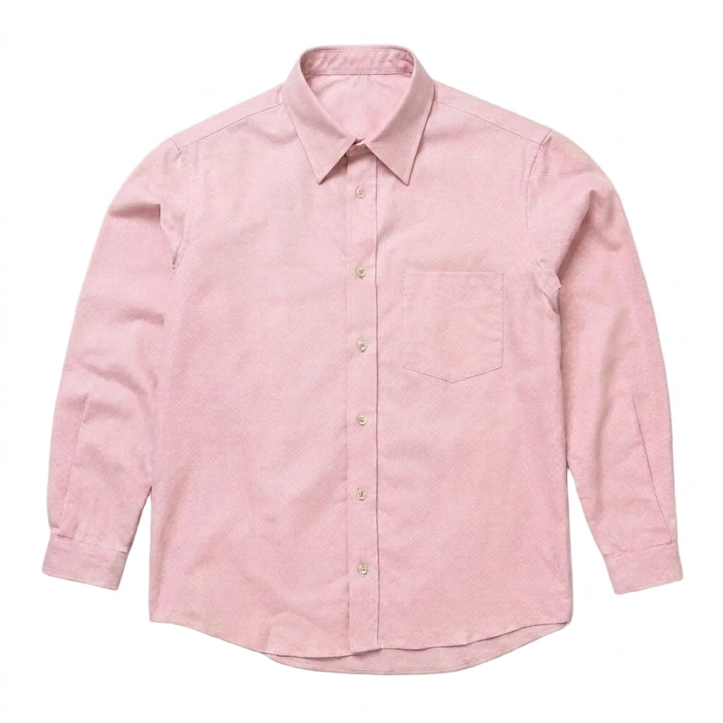 The Mercier 160 in Blush Pop Pinpoint Oxford Cotton Gallery 1