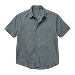 The Short Sleeve Jack 125 in Muted Slate Linen