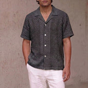 The Fleming 125 in Koyla Stripe Khadi Cotton