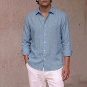 The Jack 115 in Megh Chambray Khadi Cotton