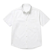 The Short Sleeve Atticus 160 in Arctic Ice Pinpoint Oxford Cotton