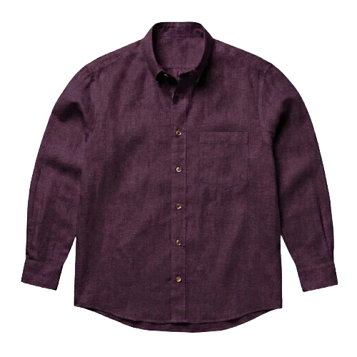 The Atticus 140 in Deep Plum Linen