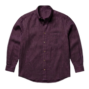 The Atticus 140 in Deep Plum Linen