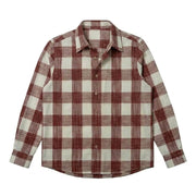 The Jack 115 in Cinnabar Check Khadi Cotton