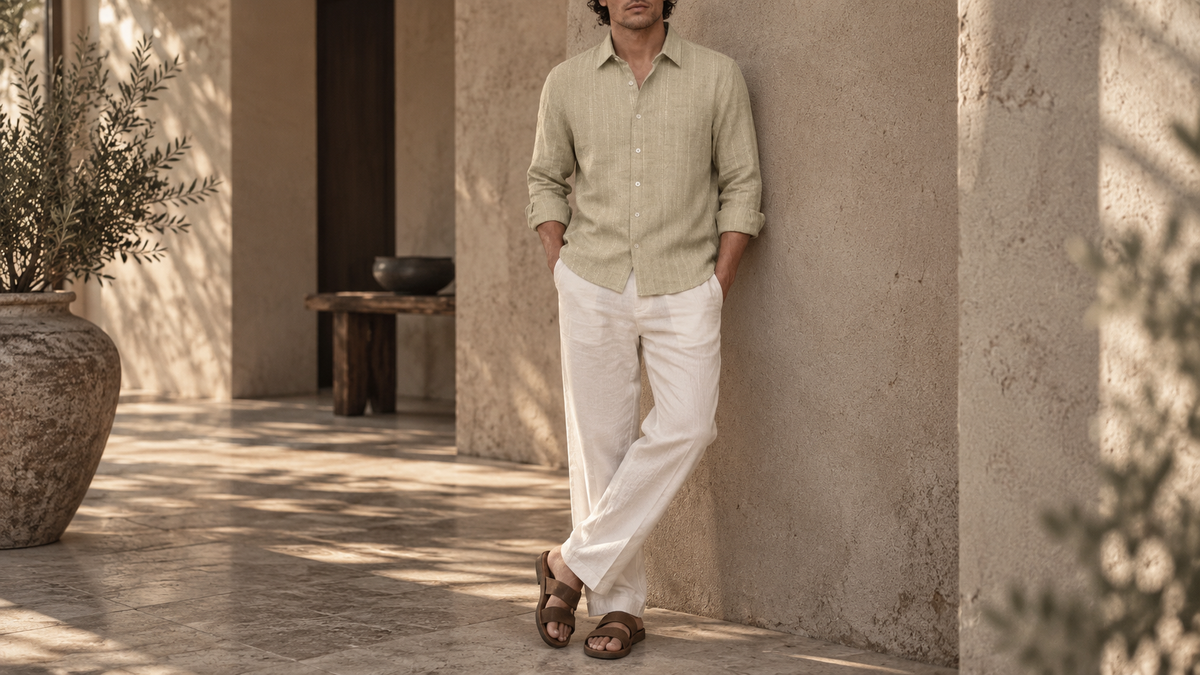 The Jack 100 in Chandan Khadi Cotton worn