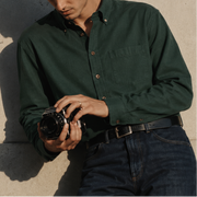 The Atticus 140 in Dark Forest Linen