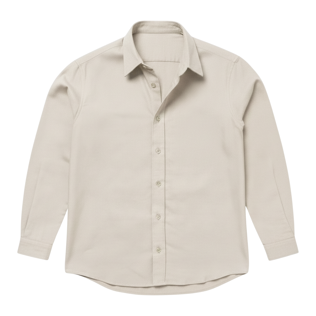 The Jack 160 in Almond Milk Pinpoint Oxford Cotton