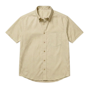 The Short Sleeve Atticus 160 in Buttercream Indian Cotton