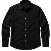 The Daniel 140 in Charcoal Black Indian Cotton