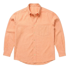 The Atticus 160 in Dusky Mandarin Pinpoint Oxford Cotton