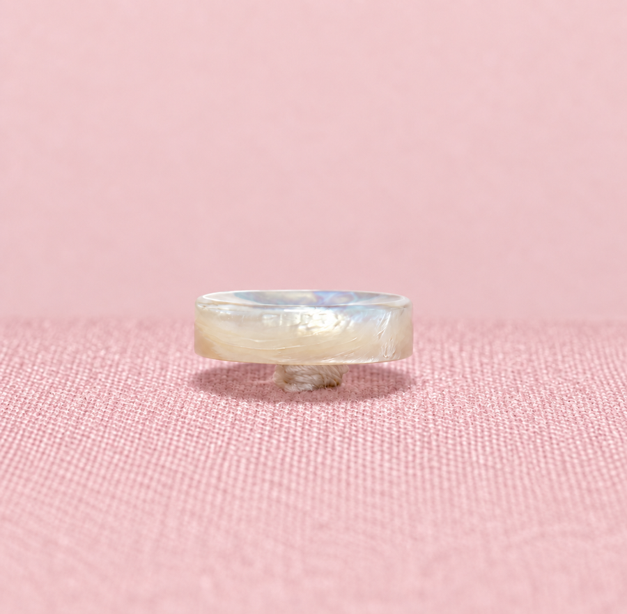 Mother Of Pearl Buttons with Fleur De Lys Stitch & Shank