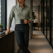 The Atticus 140 in Muted Teal Linen