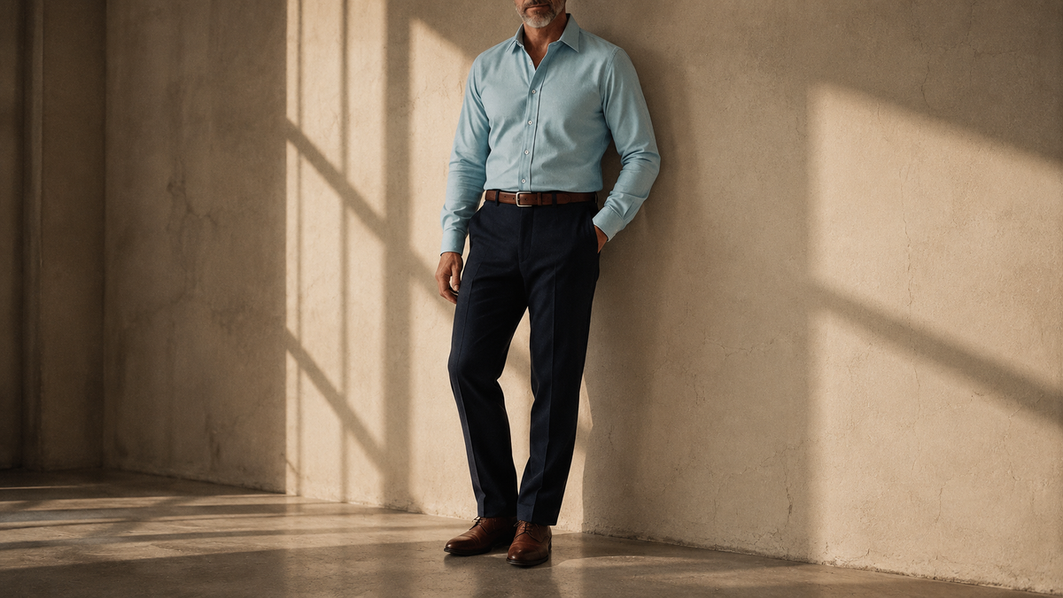 The Jack 160 in Sea Glass Indian Cotton worn