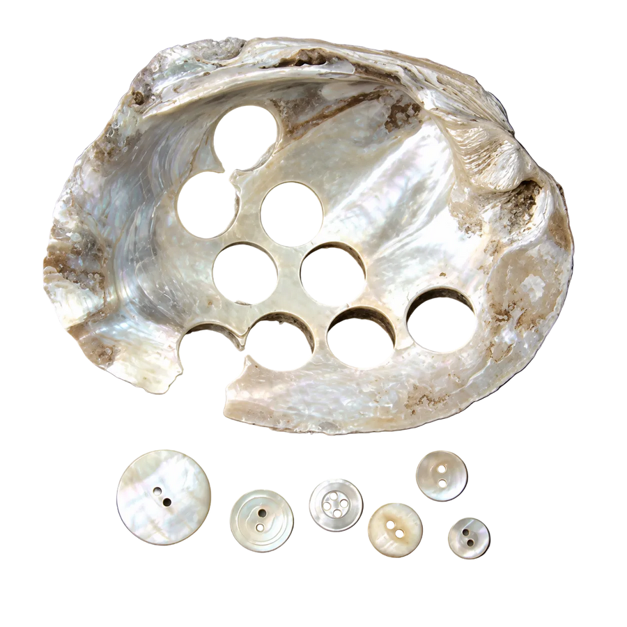 Handstitched Mother of Pearl Buttons