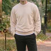 The Benji 340 in Alabaster Cotton French Terry