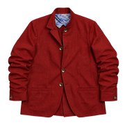 The Sammy 120 in Cranberry Red Cotton Flax