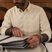 The Atticus 160 in Safari Dust Indian Cotton