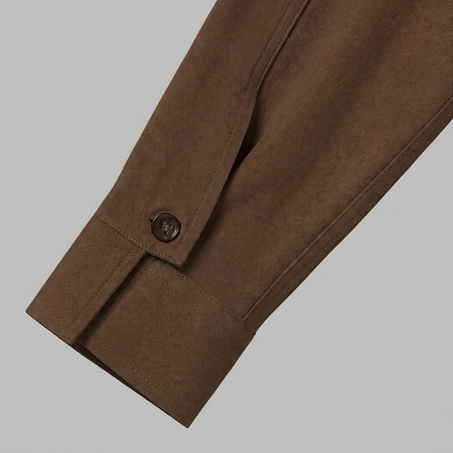 Square Barrel Cuffs. Bound Plackets.