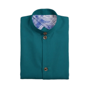 The Sammy 120 in Teal Blue Cotton Flax