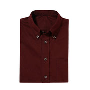 The Atticus 160 in Smoked Burgundy Oxford Cotton