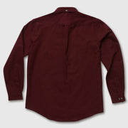 The Atticus 160 in Smoked Burgundy Oxford Cotton