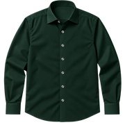 The Daniel 140 in Dark Green Indian Cotton