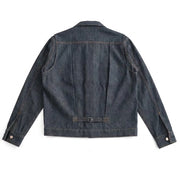 The Takumi Trucker Jacket 340 in Blue Gold Cotton Denim