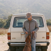 The Conrad 320 in Dusty Slate Indian Cotton