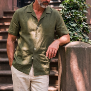 The Fleming 120 in Deep Olive Cotton Flax