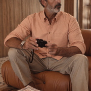 The Atticus 160 in Dusky Mandarin Indian Cotton