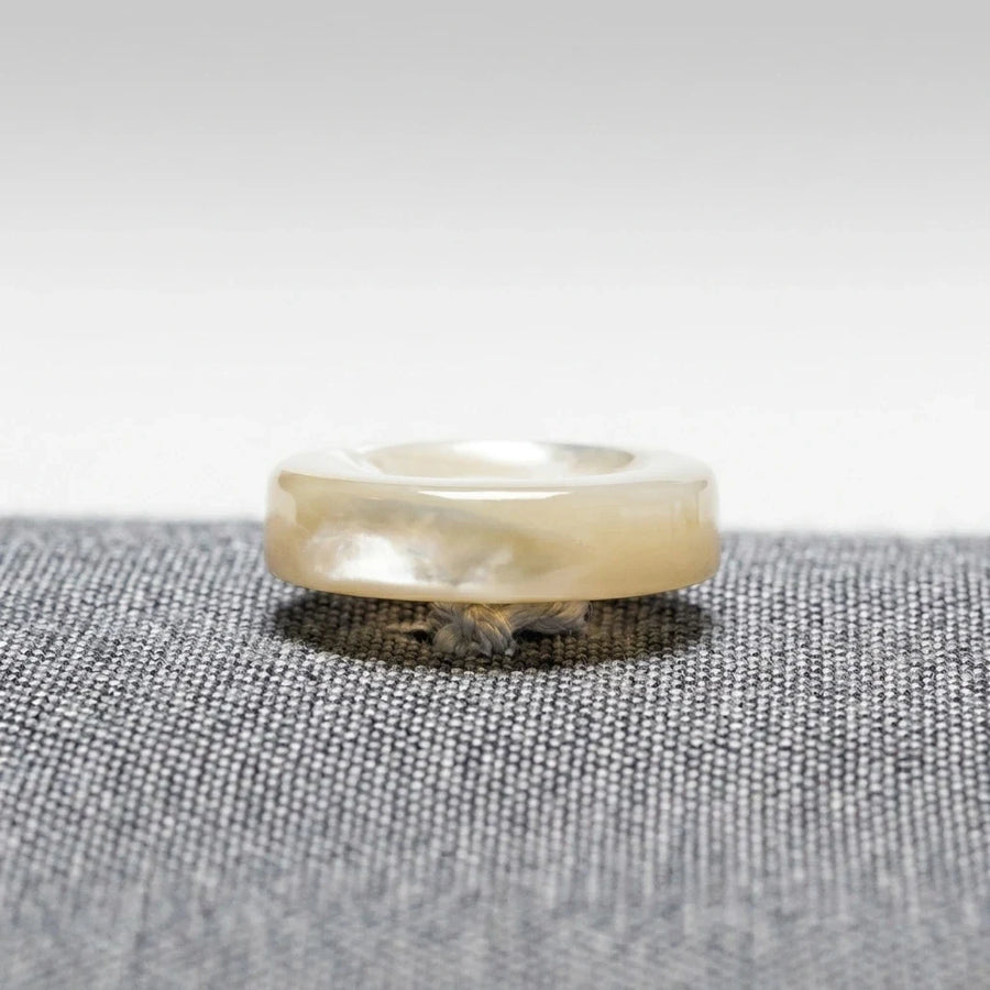 Mother Of Pearl Buttons with Fleur De Lys Stitch & Shank