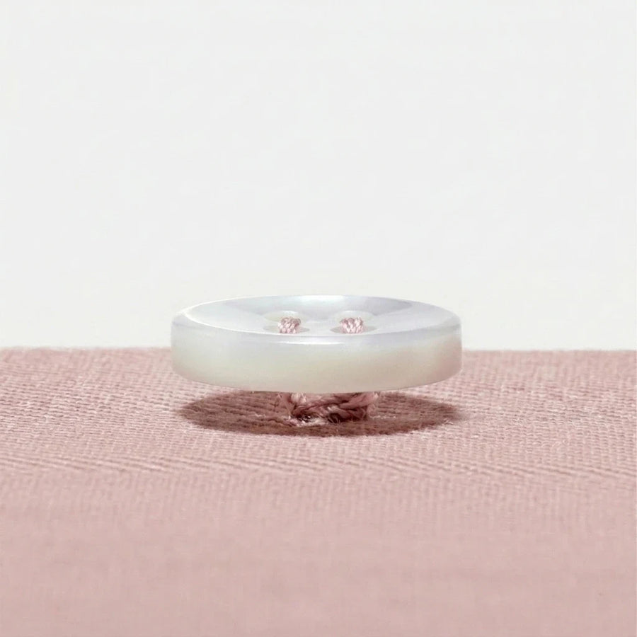 Mother Of Pearl Buttons with Fleur De Lys Stitch & Shank