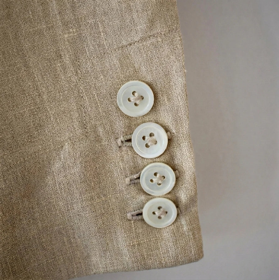 Mother Of Pearl Buttons with Fleur De Lys Stitch & Shank