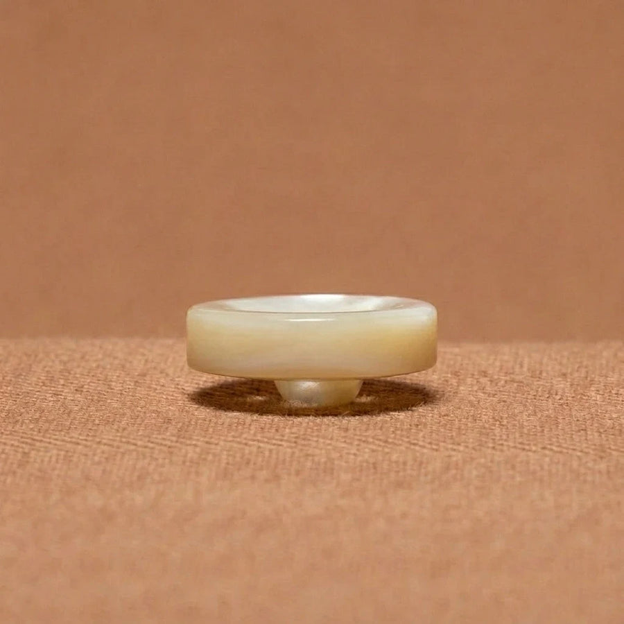 Mother Of Pearl Buttons with Fleur De Lys Stitch & Shank