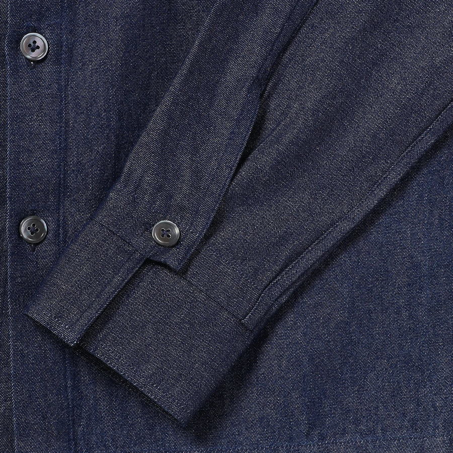Square Barrel Cuffs. Bound Plackets.