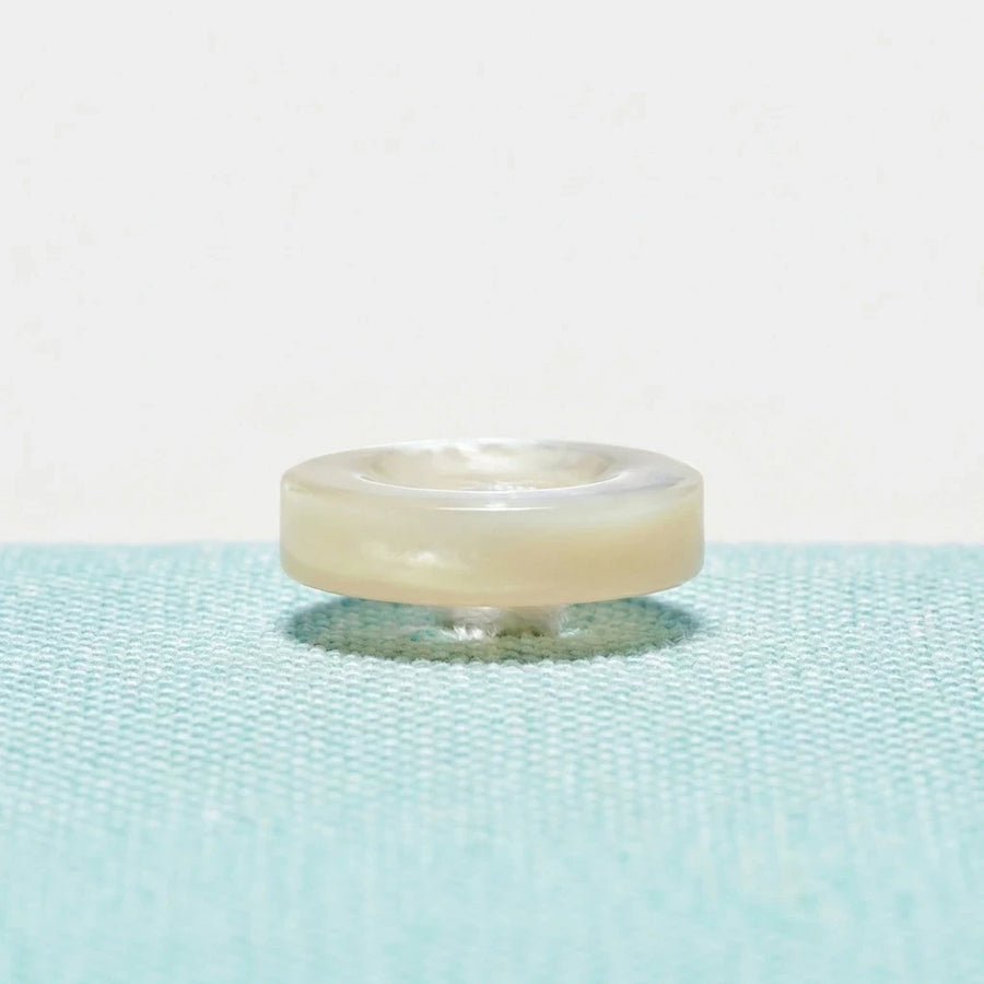 Mother Of Pearl Buttons with Fleur De Lys Stitch & Shank