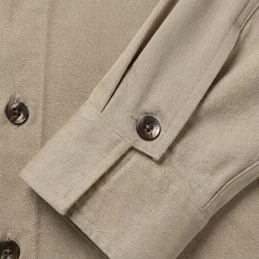Square Barrel Cuffs. Bound Plackets.
