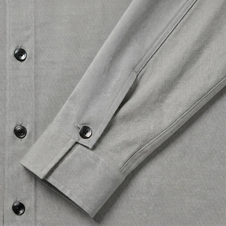 Square Barrel Cuffs. Bound Plackets.