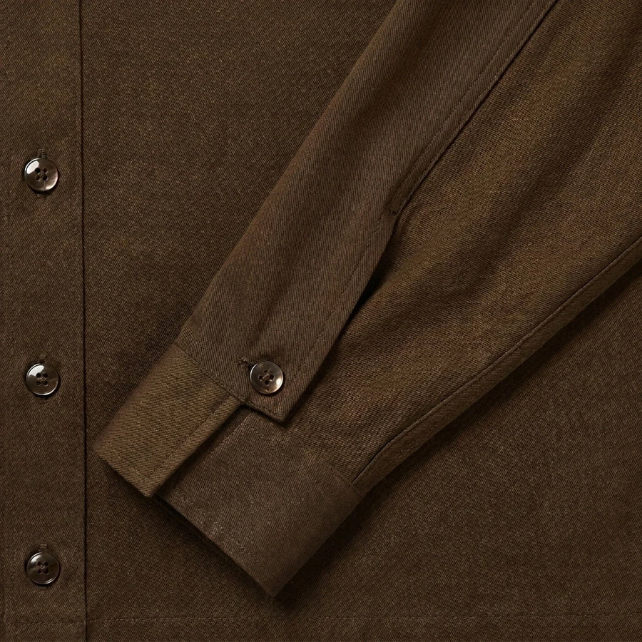 Square Barrel Cuffs. Bound Plackets.