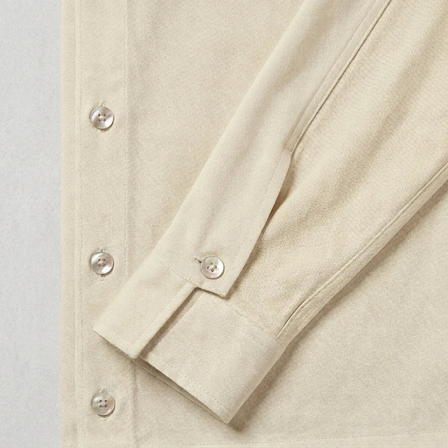 Square Barrel Cuffs. Bound Plackets.