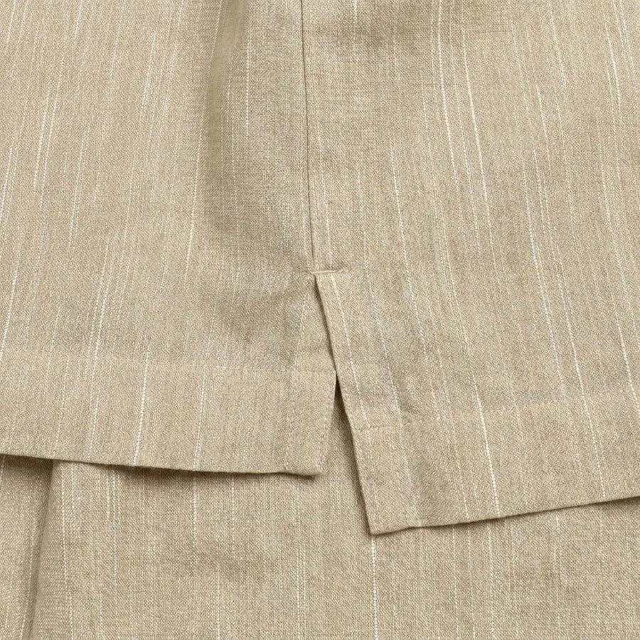 Side Vents with Reinforced Hem Stitching