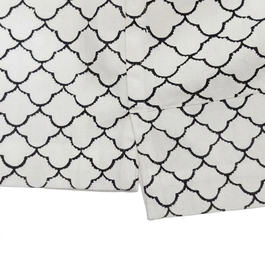Side Vents with Reinforced Hem Stitching