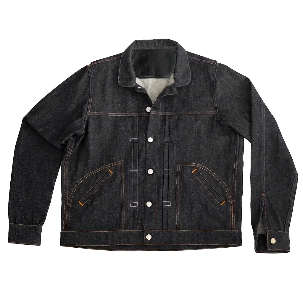 The Takumi Trucker Jacket 340 in Kuroai Cotton Denim