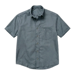 The Short Sleeve Atticus 125 in Muted Slate Linen