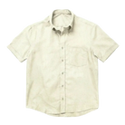 The Short Sleeve Atticus 120 in Natural Fleck Cotton Flax